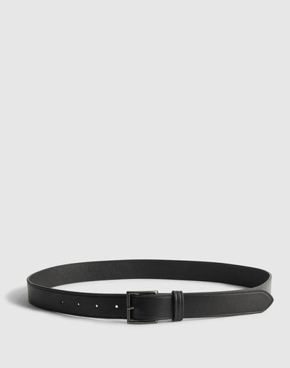 Modern Garrison Leather Belt True Black | Madewell