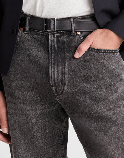 Modern Garrison Leather Belt True Black | Madewell