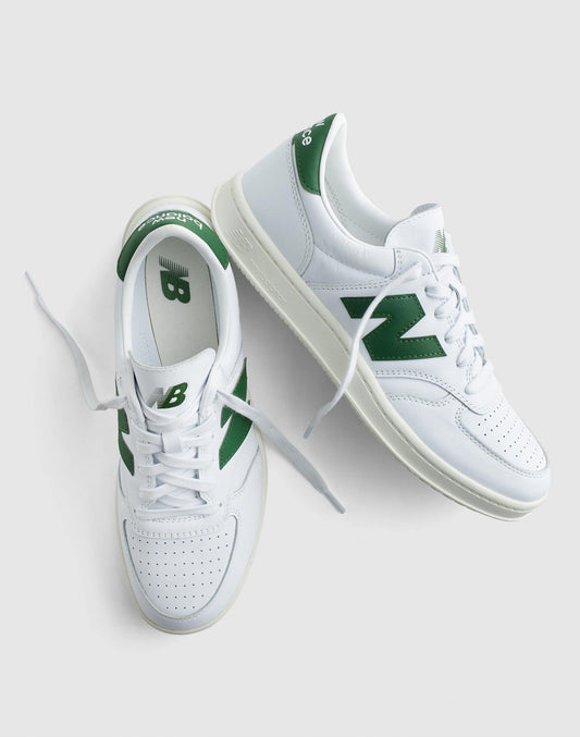 New Balance® T500 Sneakers White Dark Alpine Green | Madewell