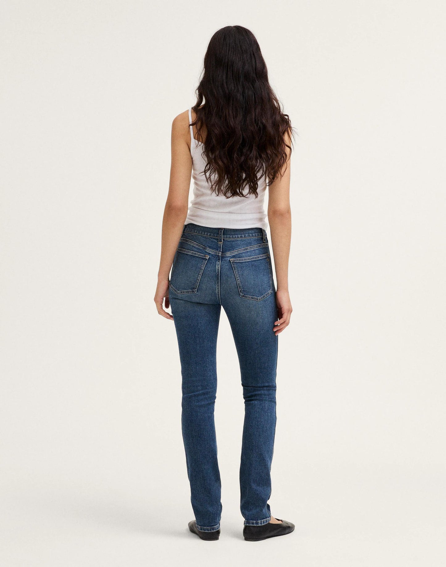 The Pencil Jean in Super Stretch Denim Concho Wash | Madewell