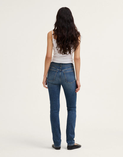 The Pencil Jean in Super Stretch Denim Concho Wash | Madewell