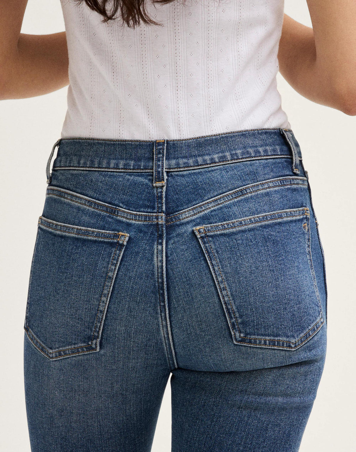 The Pencil Jean in Super Stretch Denim Concho Wash | Madewell