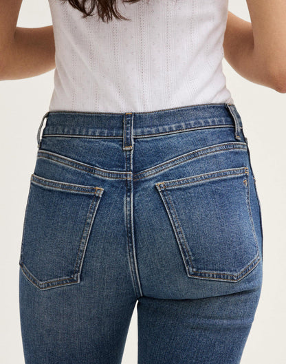 The Pencil Jean in Super Stretch Denim Concho Wash | Madewell