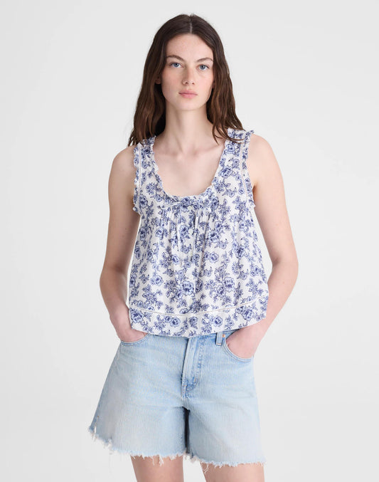 The Leah Top Sky Blue | Madewell
