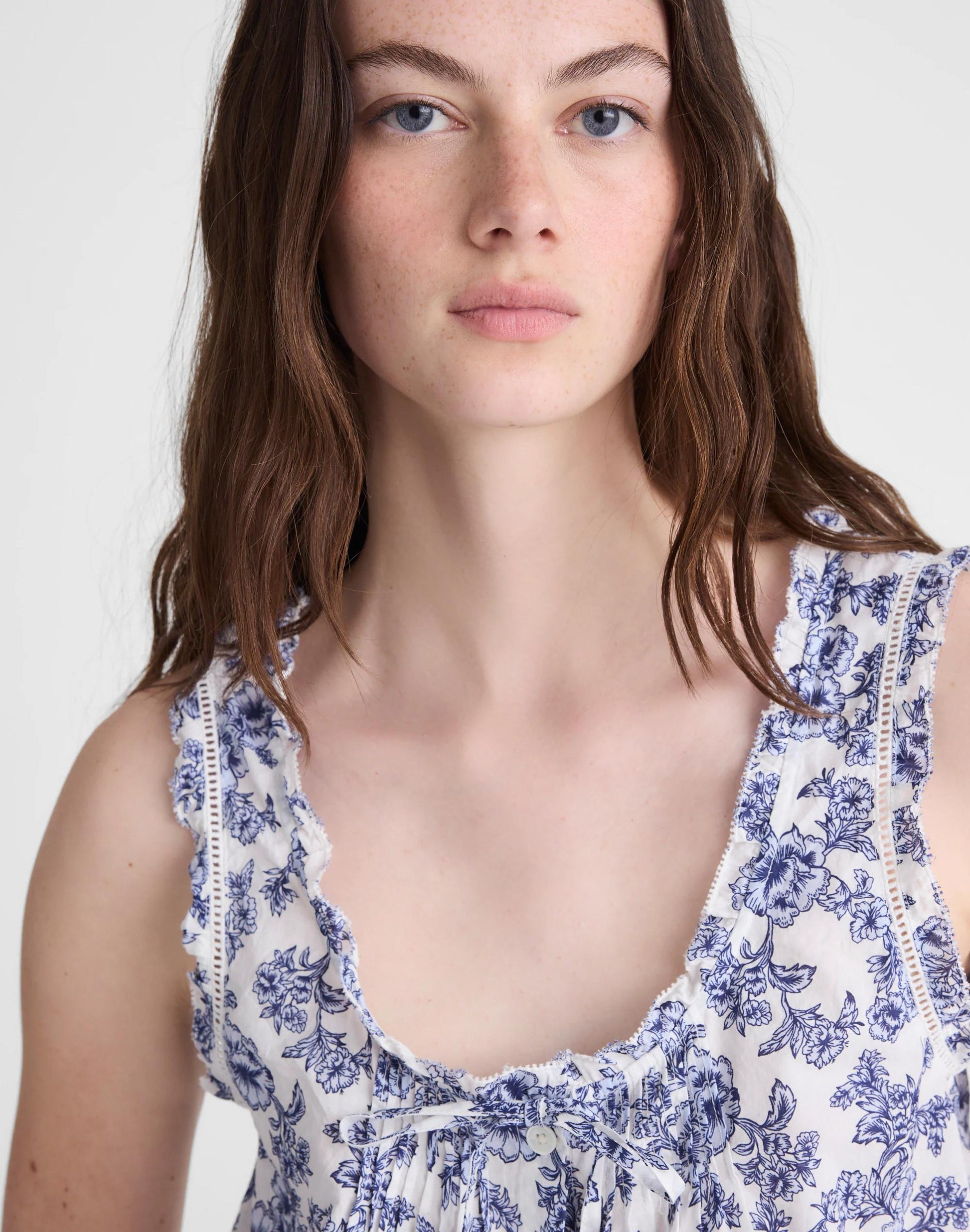 The Leah Top Sky Blue | Madewell