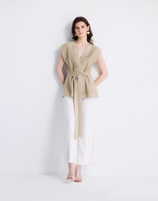 Reistor® Power Moves Hemp Short Sleeve Top in Neutral Beige Beige | Madewell