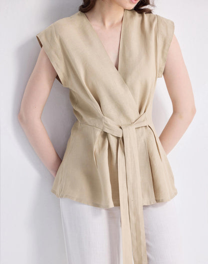Reistor® Power Moves Hemp Short Sleeve Top in Neutral Beige Beige | Madewell
