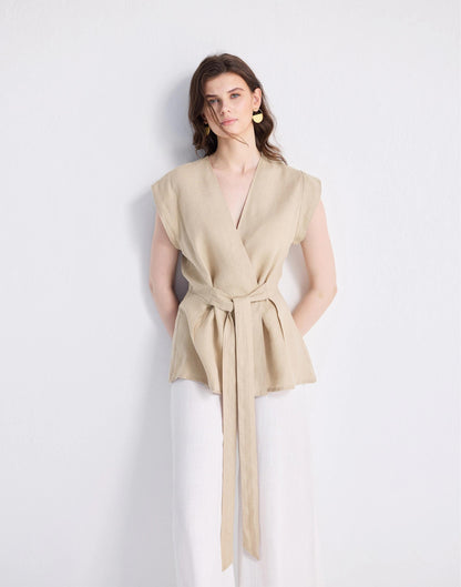 Reistor® Power Moves Hemp Short Sleeve Top in Neutral Beige Beige | Madewell