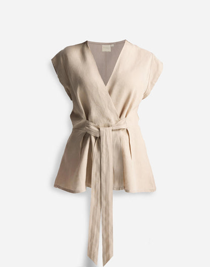 Reistor® Power Moves Hemp Short Sleeve Top in Neutral Beige Beige | Madewell