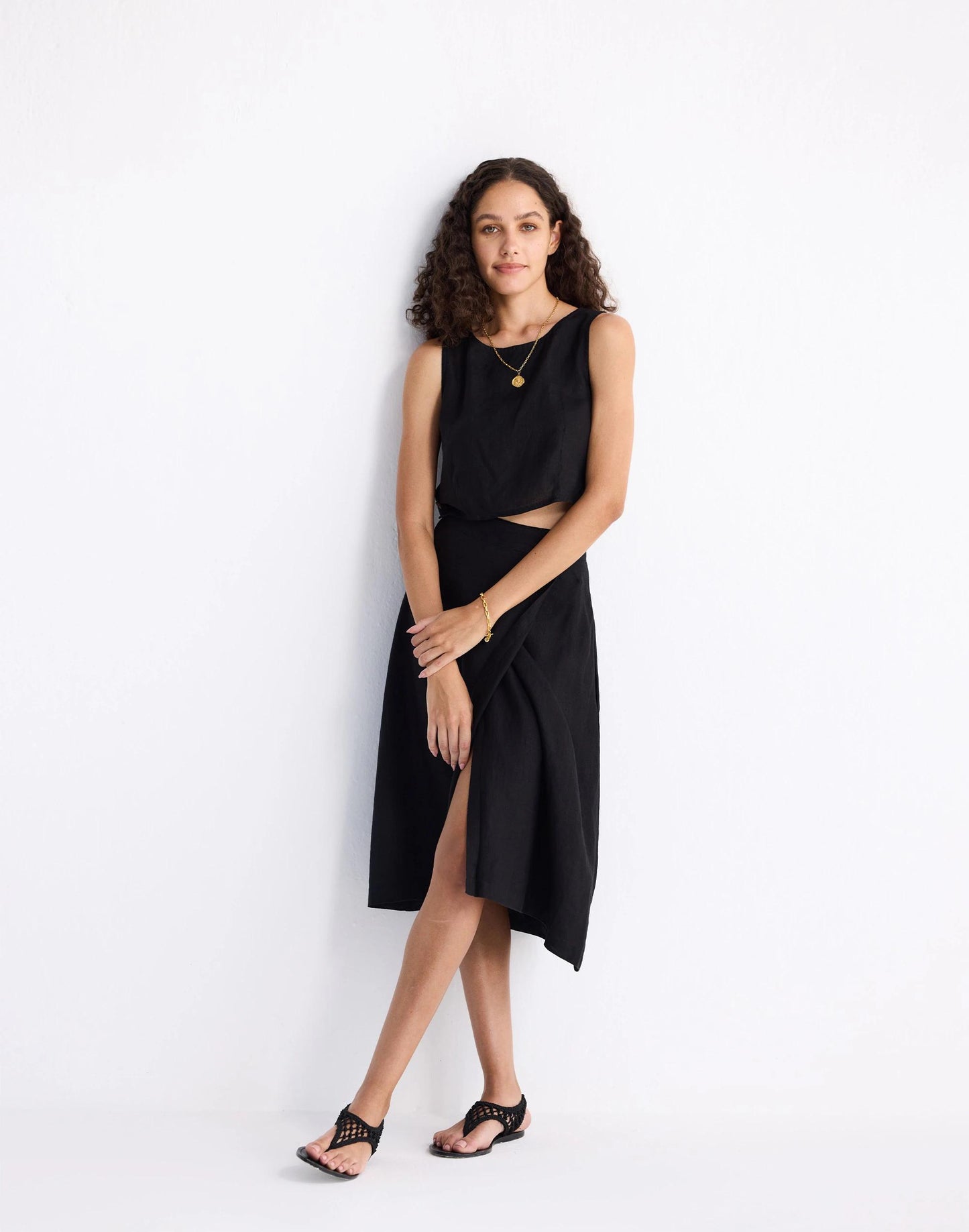 Reistor® Boxy Crop Top in 100% Black Hemp Black | Madewell