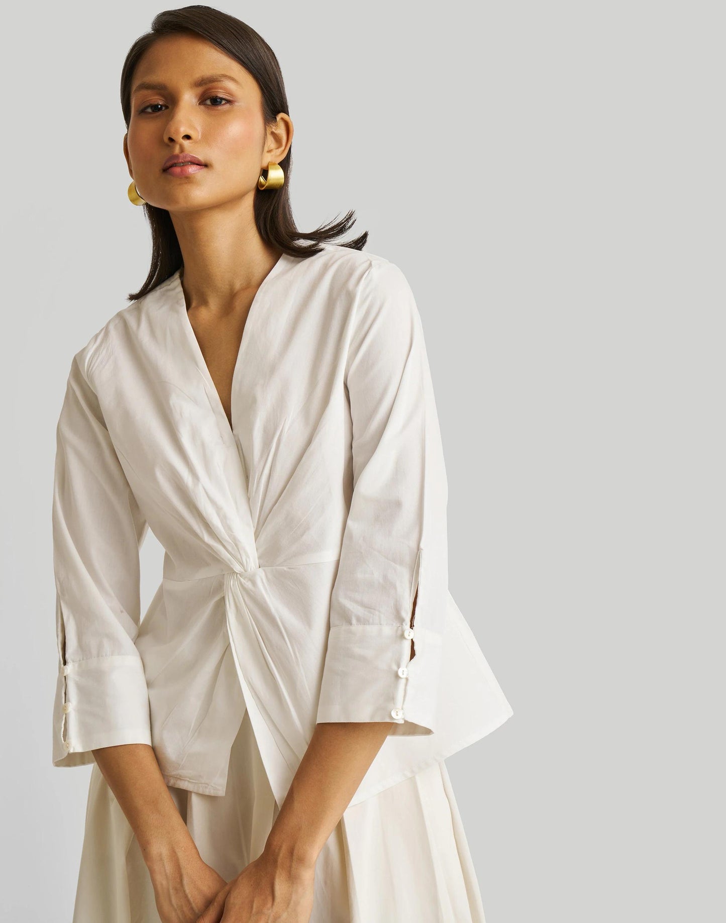 Reistor Front Twist Top White | Madewell
