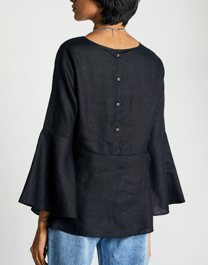 Reistor The Button Back Shirt Black | Madewell