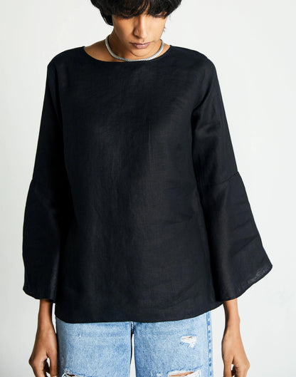Reistor The Button Back Shirt Black | Madewell