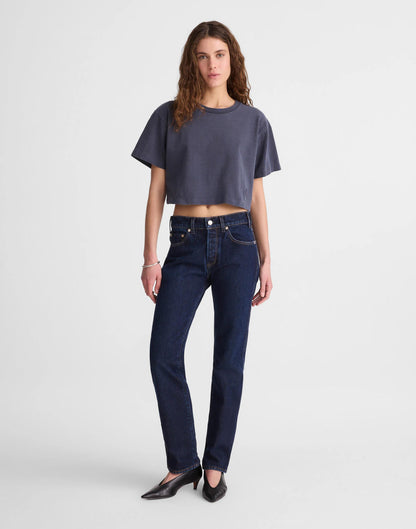 Madewell x Benjamin Talley Smith The Sullivan Boxy Crop Tee Classic Navy | Madewell