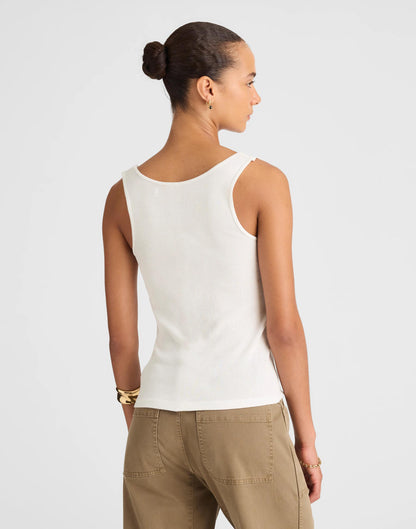 Scoopneck Tank White | Madewell