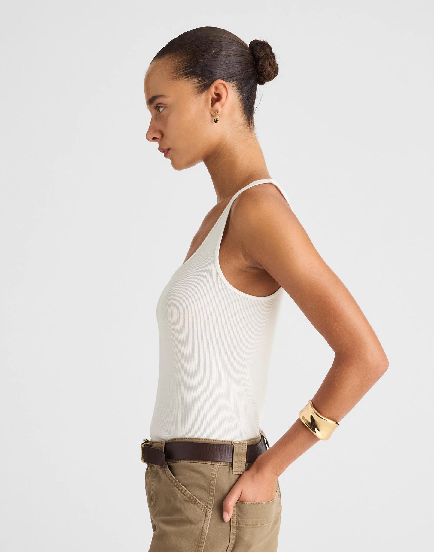 Scoopneck Tank White | Madewell