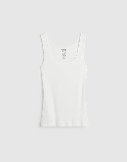 Scoopneck Tank White | Madewell