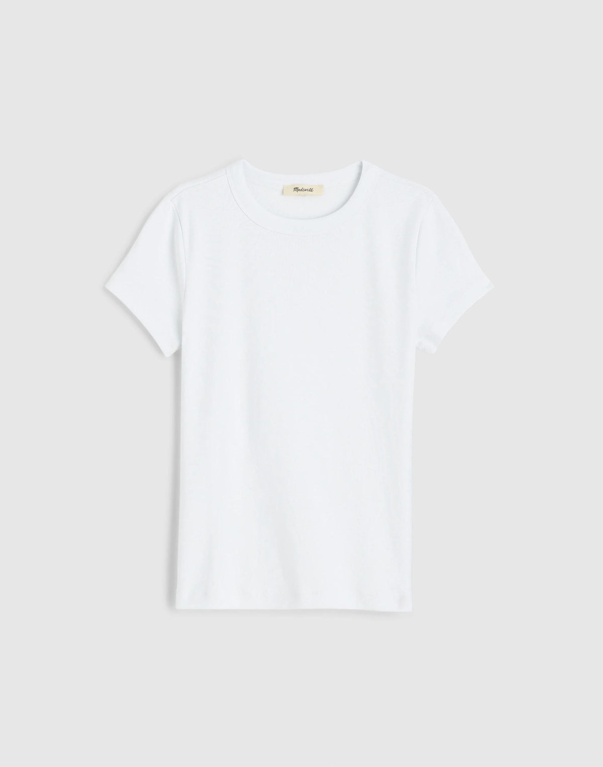 The '90s Crewneck Tee in Compact Cotton White | Madewell