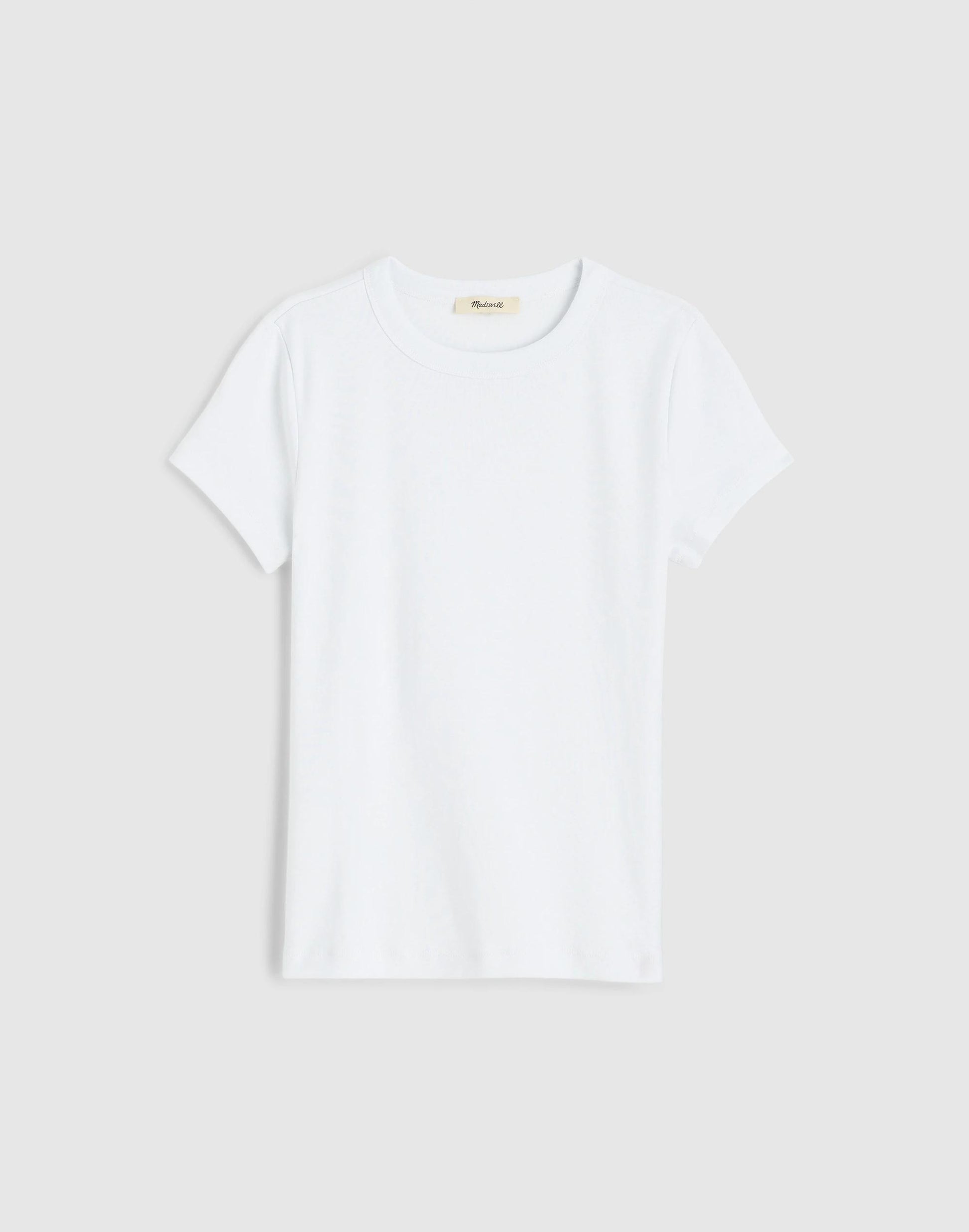 The '90s Crewneck Tee in Compact Cotton White | Madewell