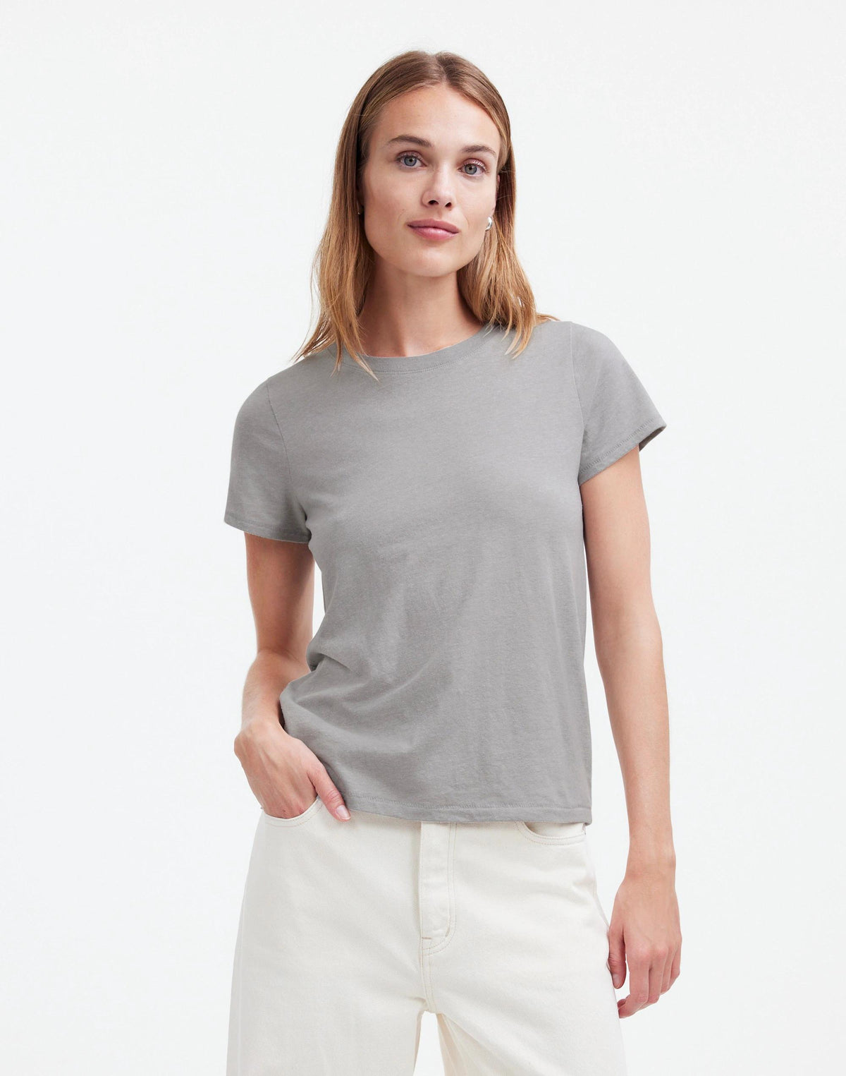 Northside Vintage Tee Light Hthr Grey | Madewell