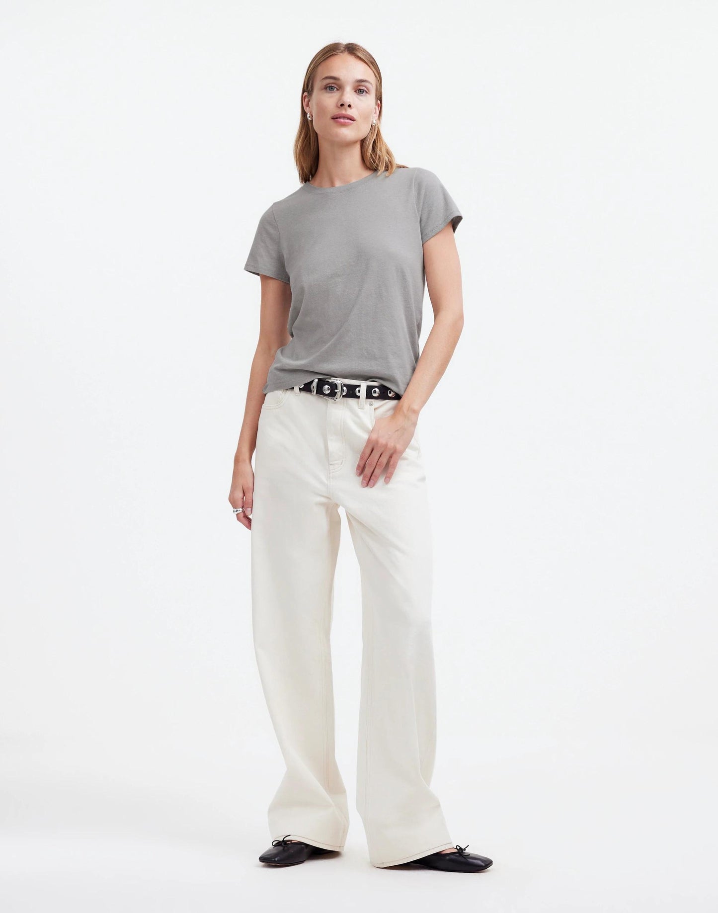 Northside Vintage Tee Light Hthr Grey | Madewell