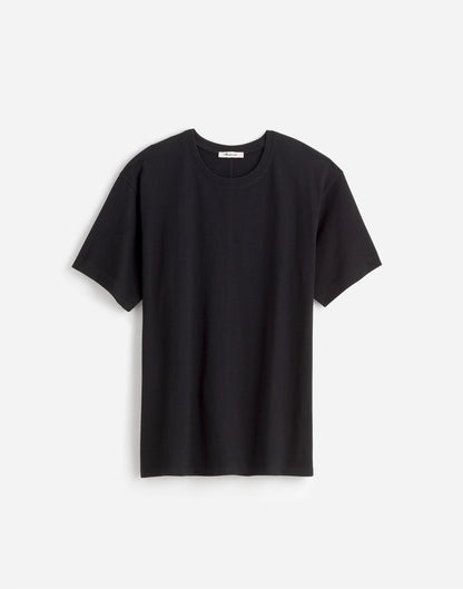 Cotton Relaxed Oversized Tee Jet Black | Madewell