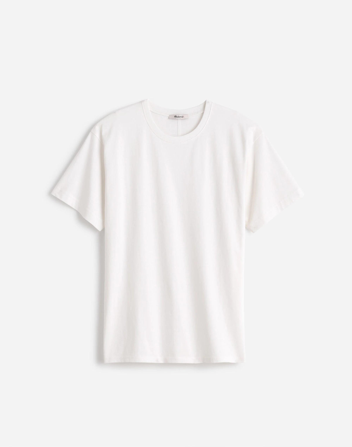 Cotton Relaxed Oversized Tee Eyelet White | Madewell