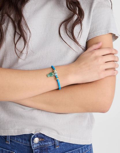 Semiprecious Paracord Charm Bracelet Classic Indigo | Madewell