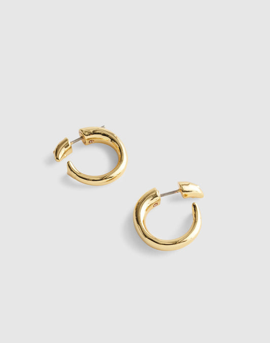 Fish Split Hoop Earrings Antique Gold | Madewell