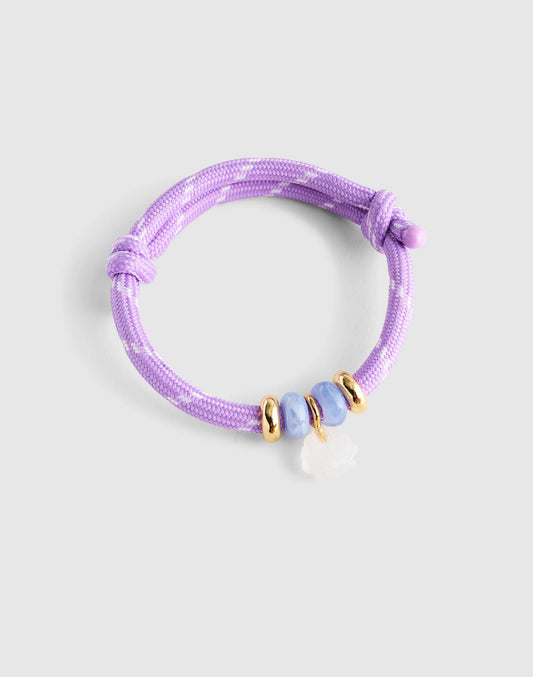 Semiprecious Paracord Charm Bracelet Warm Wisteria | Madewell