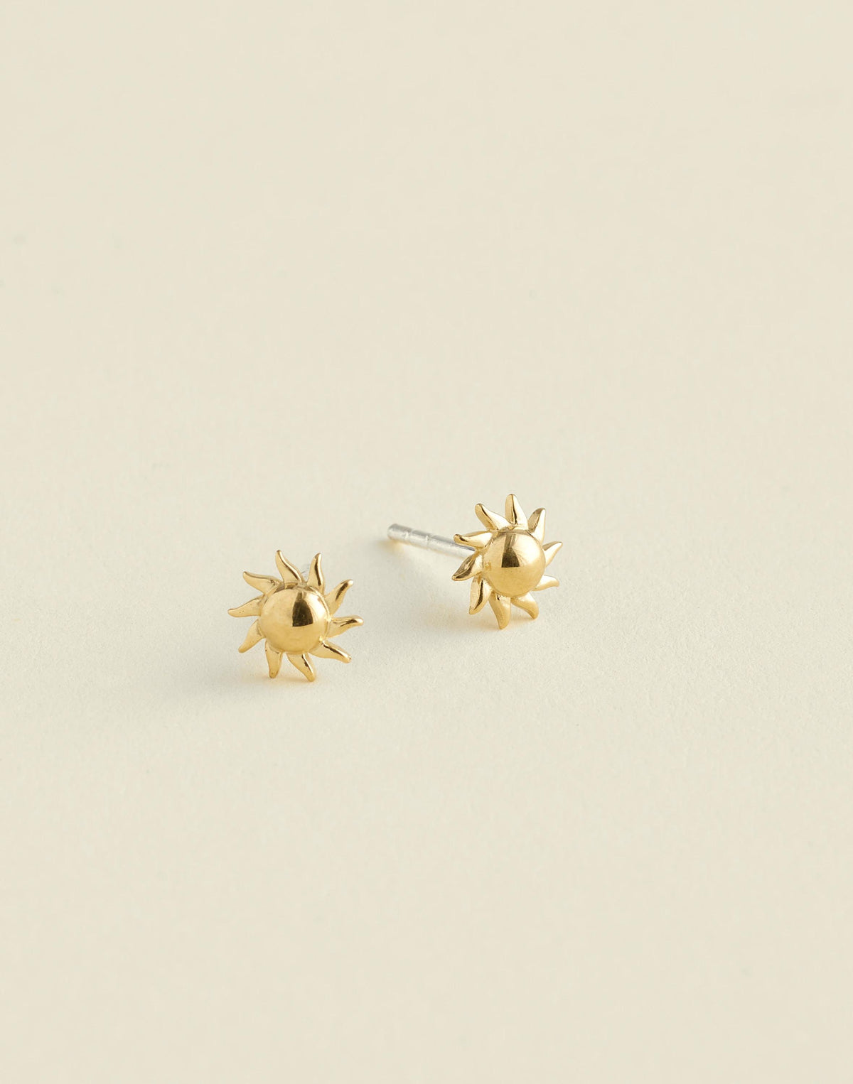 Demi-Fine Sun Stud Earrings 14k Gold | Madewell