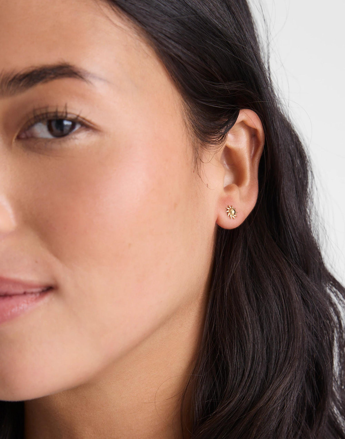 Demi-Fine Sun Stud Earrings 14k Gold | Madewell