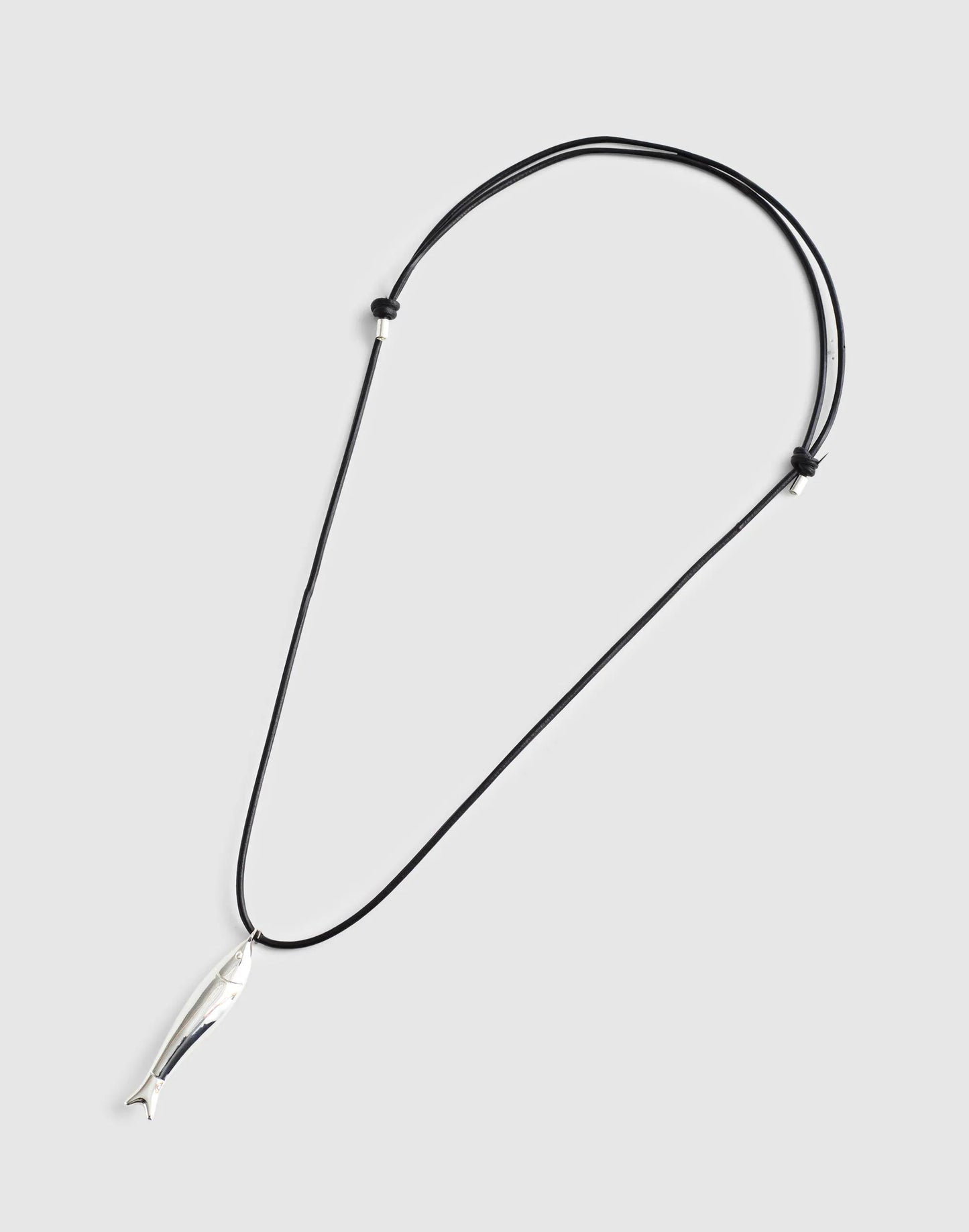 Fish Pendant Cord Necklace Warm Silver | Madewell