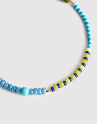 Semiprecious Beaded Choker Necklace Classic Indigo | Madewell