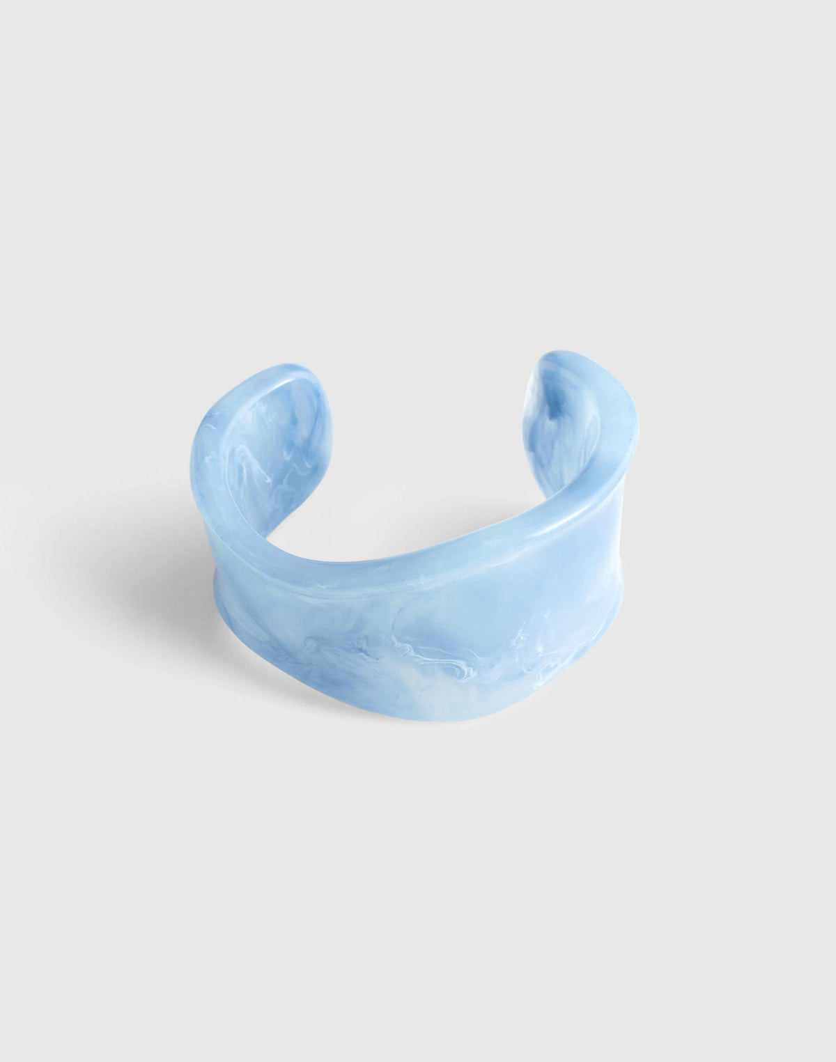 Resin Sculptural Wide Cuff Bracelet Tranquil Blue | Madewell