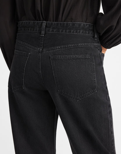 The Tall Darted Barrel-Leg Jean Washed Black | Madewell