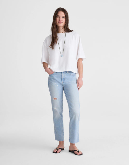 The Tall Longline Straight Crop Jean in Foster Wash Foster Wash | Madewell