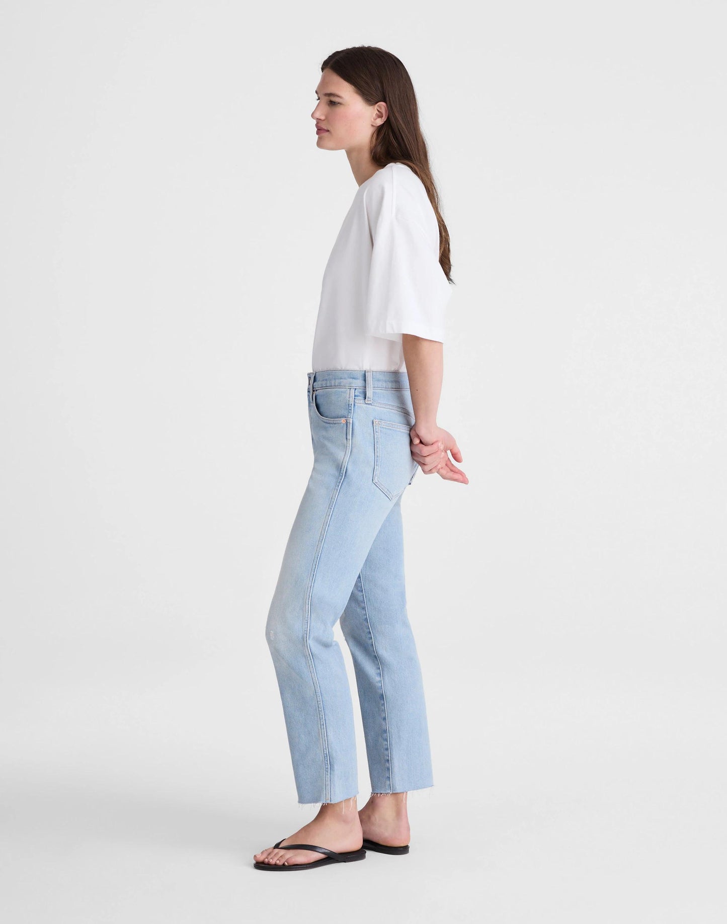 The Tall Longline Straight Crop Jean in Foster Wash Foster Wash | Madewell
