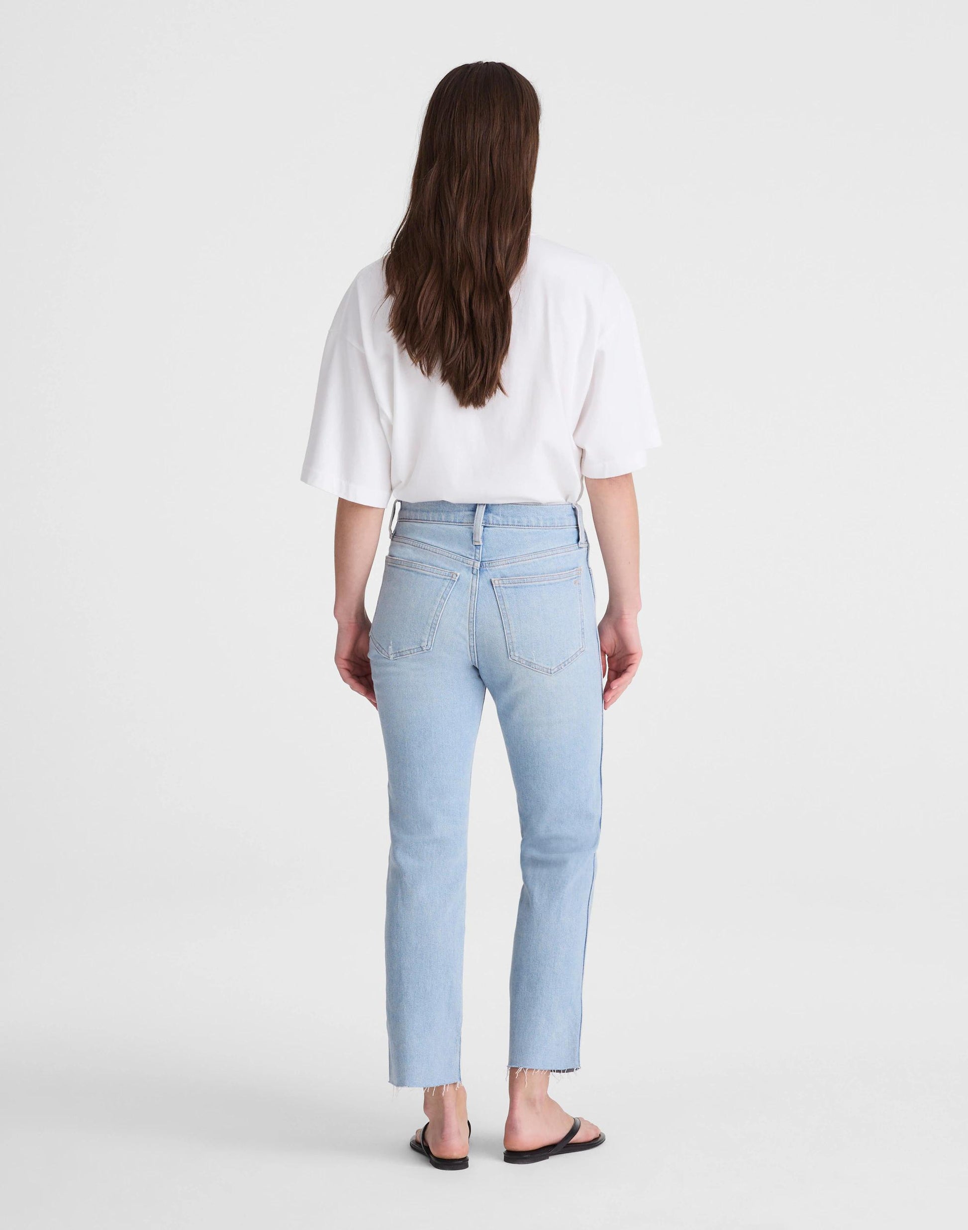 The Tall Longline Straight Crop Jean in Foster Wash Foster Wash | Madewell